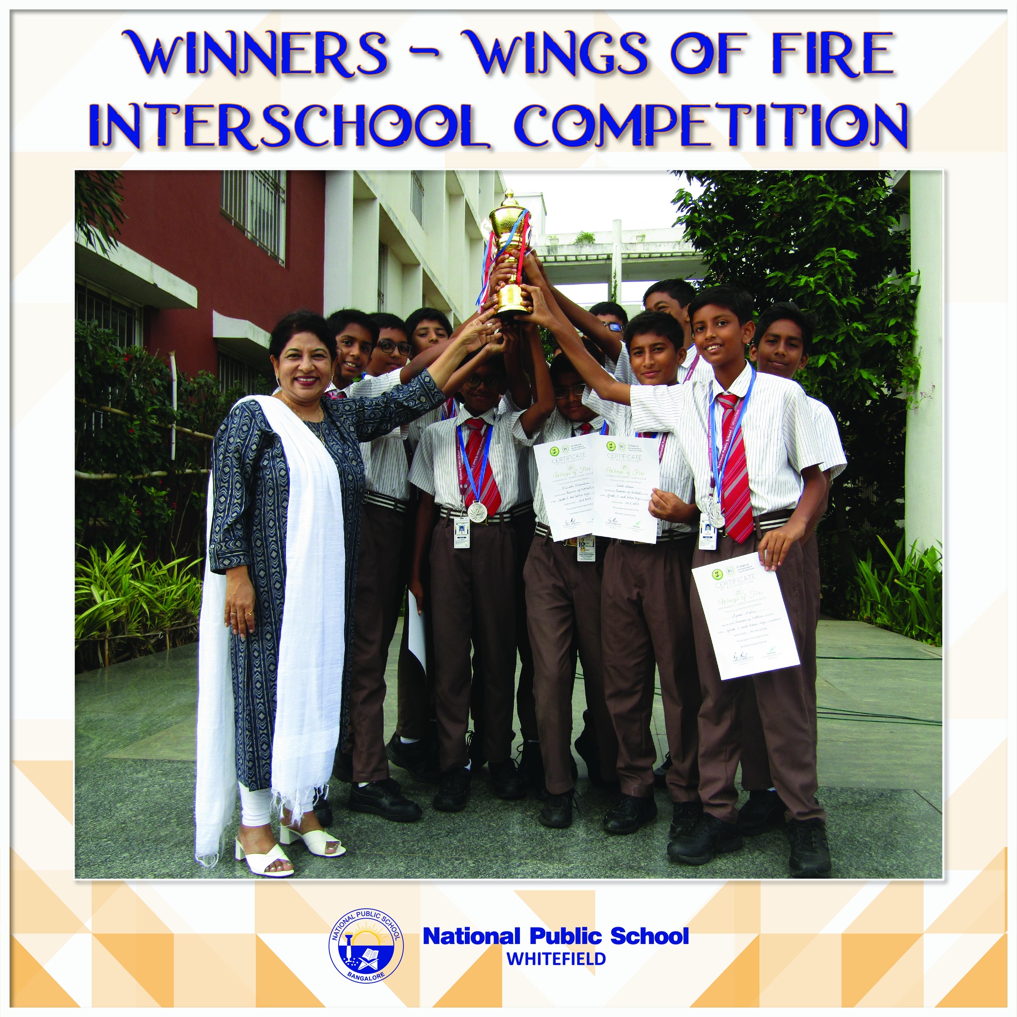 Winners - Wings of Fire - Interschool Competition